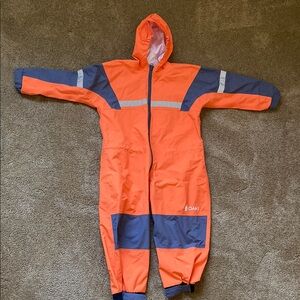 Oaki Orange and Blue Rain Suit - NWOT